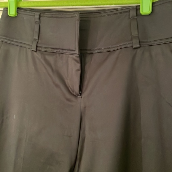 BURBERRY Brit Wide Triple Loop Waistband Black Tailored Pants - Picture 2 of 9